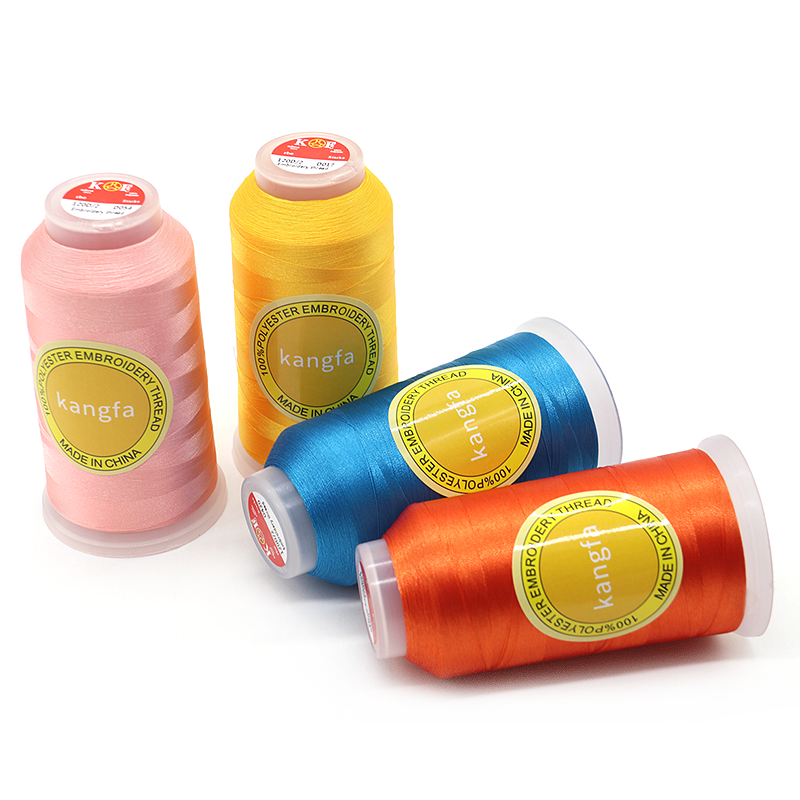 720 Colors/ Mixed Color/ Pure Color Polyester Thread for Embroidery Machine MERCERIZED