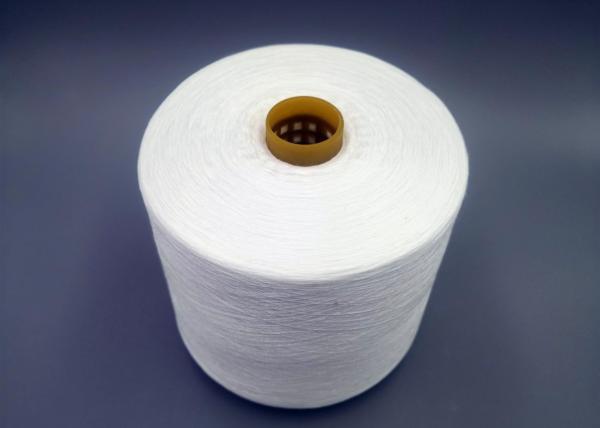 Quality Full Dull Polyester Yarn 100 Polyester Spun Yarn 50/2 60/2 Raw White Thread for sale