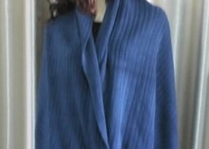 China Popular Bule Acrylic Knit Scarf Sweater Wrap Shawl Customized Design wholesale