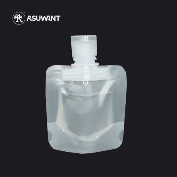 Customized Biodegradable Spout Pouch Refill For Clear Water Liquid Beverage