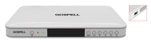 White Cardless DVB-C HD MPEG-4 Set Top Box With Hisilicon Chipset