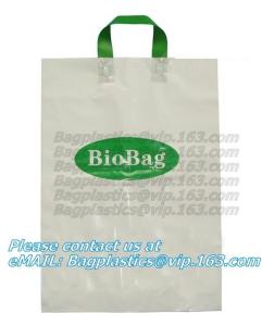 China Promotion soft loop handle plastic bag produced by shanghai manufacturer,Foldable 100% Original PE Soft Loop Handle Plas wholesale