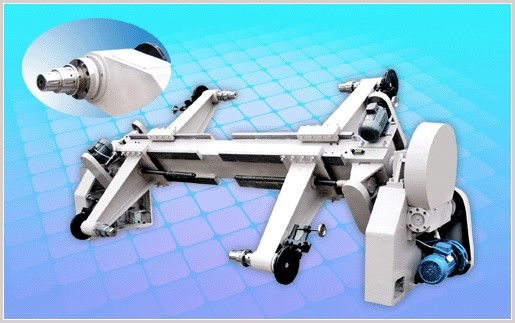 Single Facer Corrugated Line, Mill Roll Stand + Single Facer Corrugator + Rotary Cutter + Conveyor Stacker