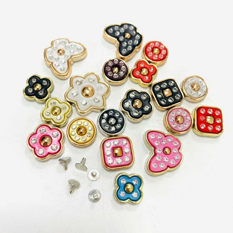 2021garment accessory rhinestone decoration plastic rivet for women shoes