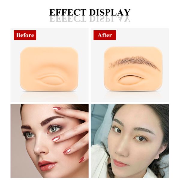 3D Silicone Permanent Makeup Practice Skin Eyebrow Microblading
