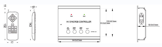 AC 120V LED Pool Light Controller With 14 Kinds Of RGB Changing Programs
