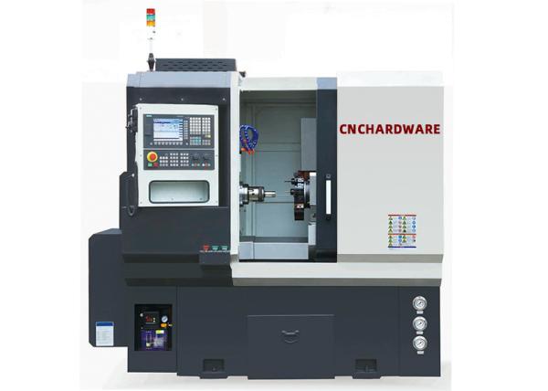Horizontal CNC Turning Machine Linear Motion Guideway Flat Bed Without Tailstock