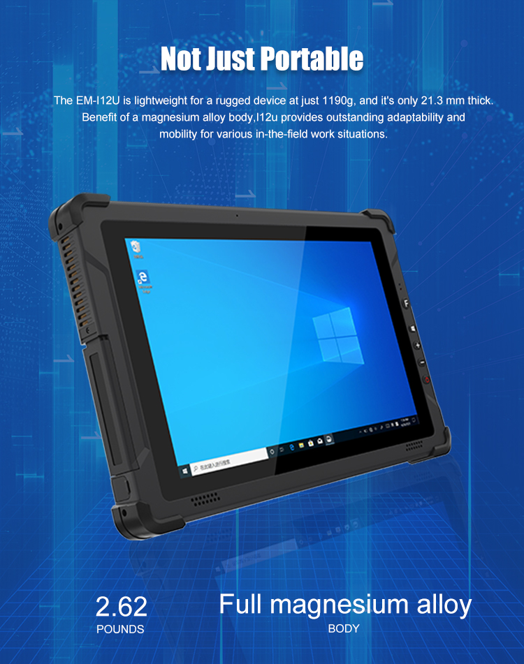 Capacitive Screen 10 inch Industrial Tablet with IP65 Waterproof and Rear 8.0MP Camera