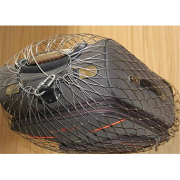 SS304 25mm Hole Stainless Steel Wire Rope Mesh Bag For Bag Protect Use