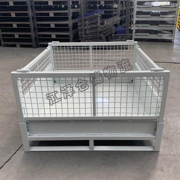 Quality 1000mm Width Foldable Stillage Pallet Cage With Optional Wheels Available for sale