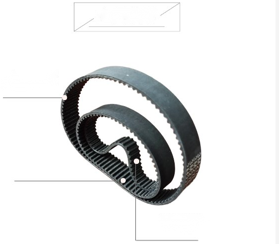 Black Rubber Belt Motor and Standard Size for KAEMI Cutting Machine X Direction X Axis