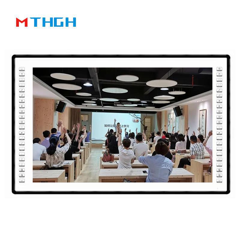 83 Inch Resolution Smart Interactive White Board With Infrared Touch Technology And Black Writing Color