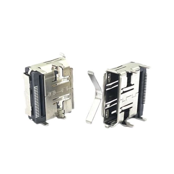 LCP 20P DisplayPort DP Socket Connector Solderable USB Plug With Spring