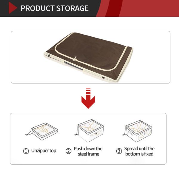 Silk Road Enterprise Multifunctional Fabric Household Storage Containers Collapsible Load 550g