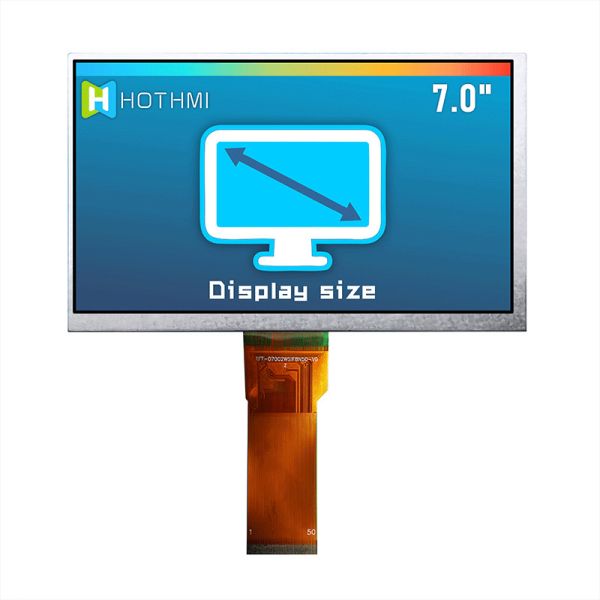 7.0 Inch TFT LCD Display | 1024x600 Resolution Sunlight Readable For Industrial