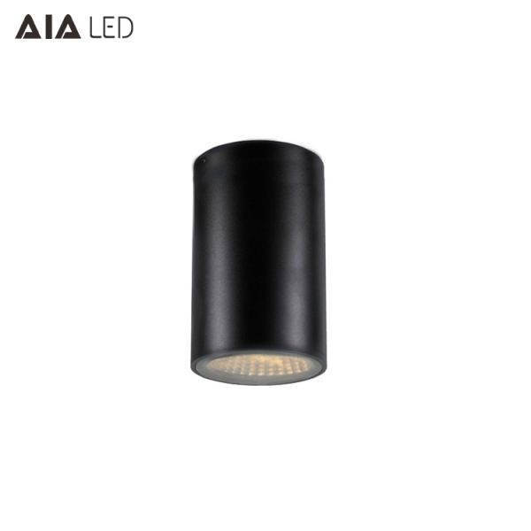 IP65 waterproof outside black cylinder COB LED downlight&LED outdoor down light for hotel