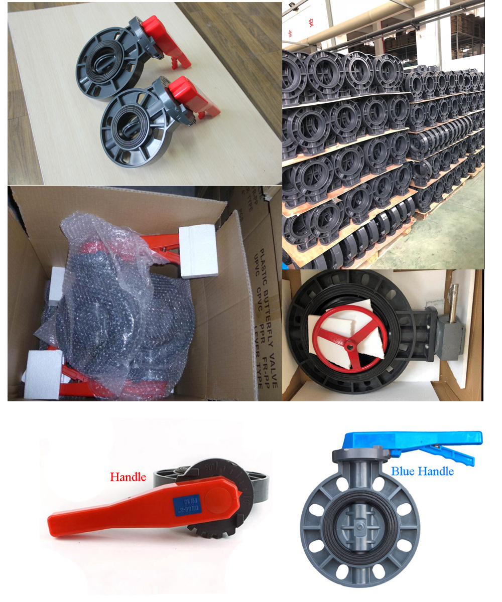 High Quality DIN ANSI JIS Standard Plastic Butterfly Valve for Water Supply