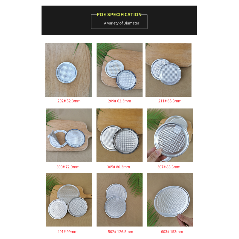 O / D Shape Aluminum Foil Easy Peel Off Ends Easy Open Lid