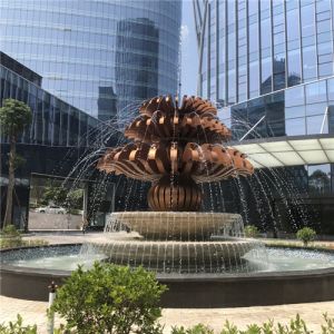 China Water Fountain Outdoor Garden Sculptures Stainless Steel Modern Customized on sale