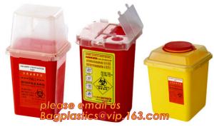 China sharpsguard yellow lid 1 ltr sharps, sharps disposal container 1quart wall mounted medical for hospital and clinic wholesale