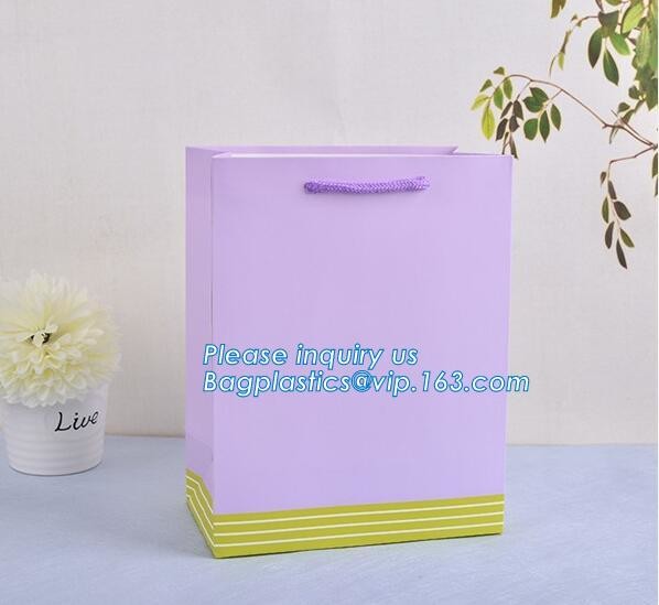 Fashion Custom Printing Luxury Gift Shopping Carrier Paper Bag With Your Own Logo Print,strong twisted handle black leat