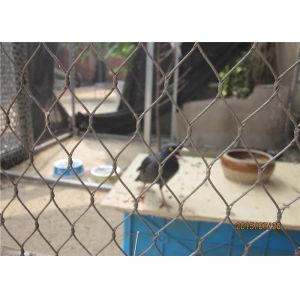 Ferruled Aviary Wire Stainless Steel Bird Mesh Netting For Visitor Protection