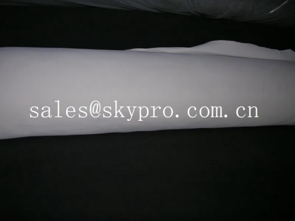 Quality White / beige color foam neoprene rubber sheet  60" wide maximum for sale