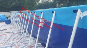 China rectangular above ground swimming pool canvas swimming pool outdoor swimming pool desgins wholesale