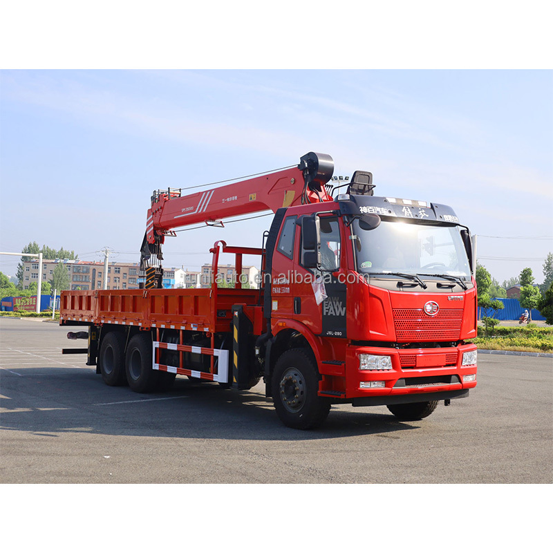 FAW 6x4 Crane Truck Mounted 12 Tons