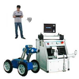 China Wireless Control CCTV Pipe Inspection Equipment For Underground , Boiler wholesale