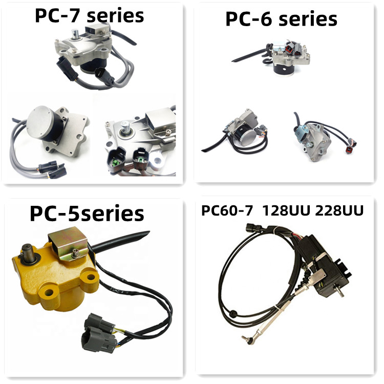 22U-06-11790 Excavator Throttle Motor Komatsu PC60-7 PC228U PC128UU