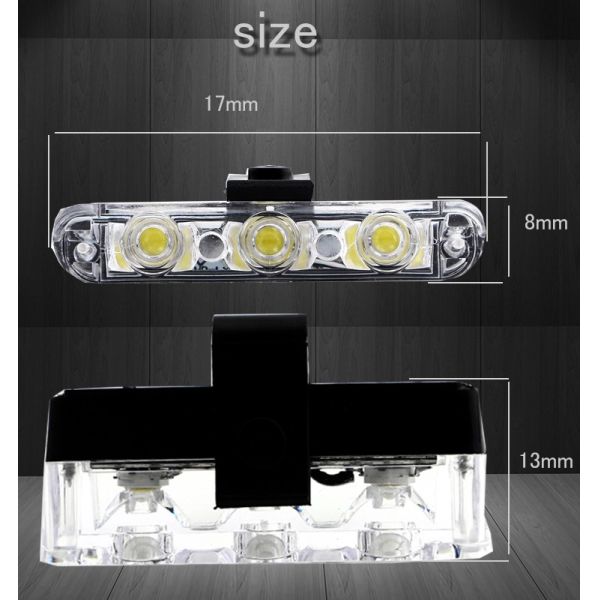 Auto 8000K 240lm LED Strobe Warning Lights Wireless Remote