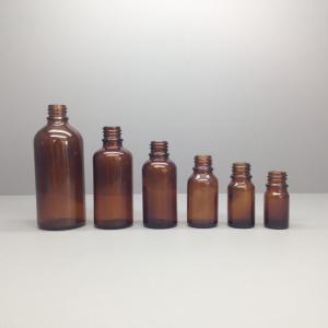 China 5ml 10ml 15ml 20ml Amber Colored Essential Oil Glass Bottles wholesale