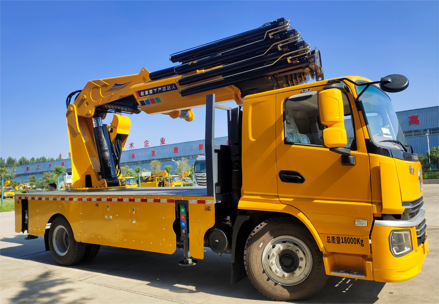 80 Tons Folding Jib Knuckle Boom Crane Efficient