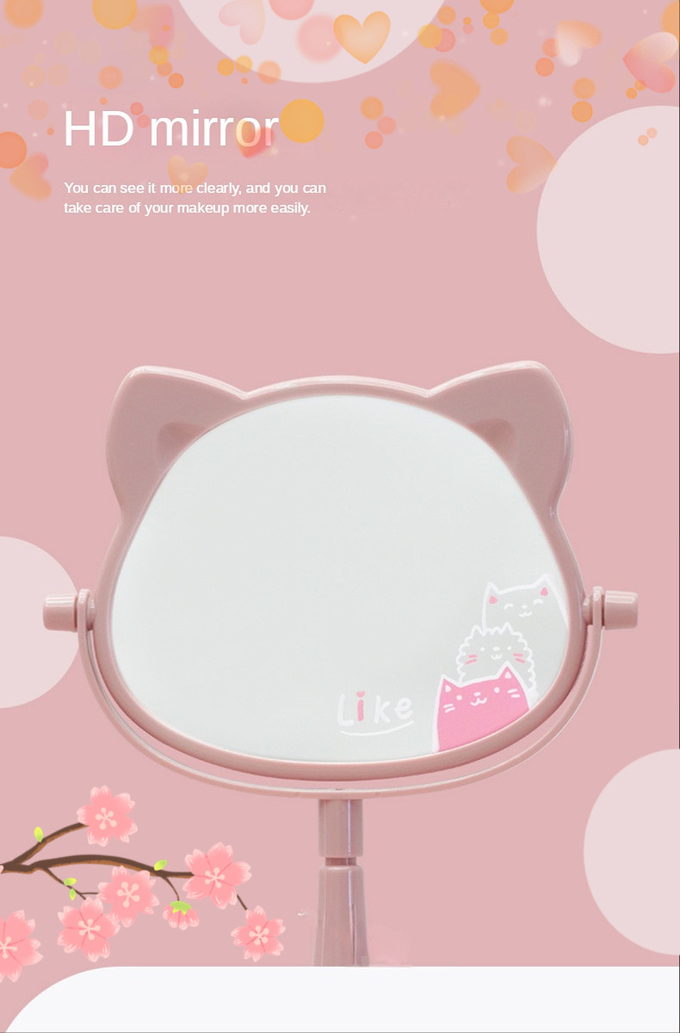 Affordable Makeup Mirror with Built-In Storage for Beauty Essentials