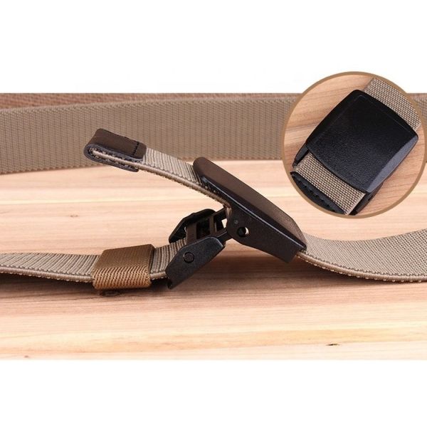 Army Webbing Woven Nylon Belt 3.8CM Plain Elasticated Woven Belt