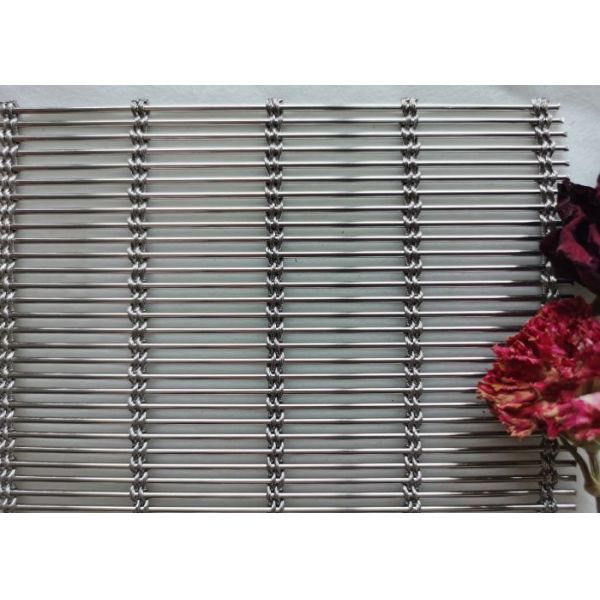 SS 304 Architectural Cable Woven Mesh Panel 3m Width