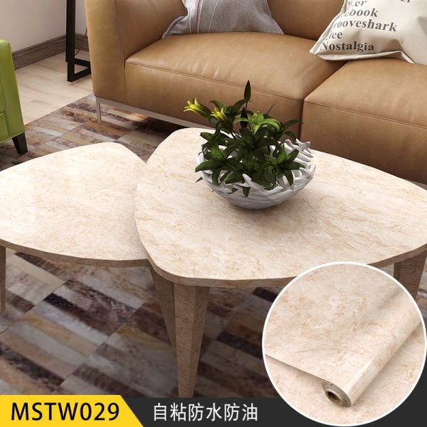 Waterproof Oil Proof Marble Wallpaper for Desk Top Cover Decoration or Renovation Classic Peel Stick Vinyl Wallpapers