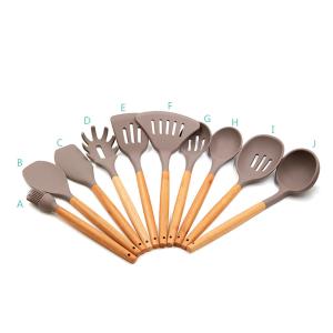 China Nonstick Coated Kitchen Pot Shovel Silicone Cooking Utensils 828g on sale