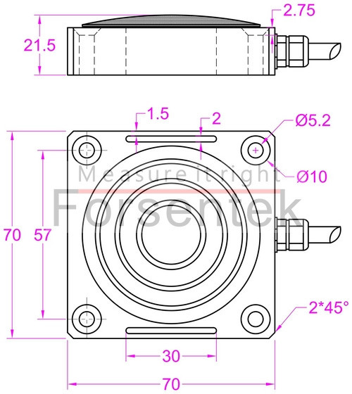 pedal load cell sensor