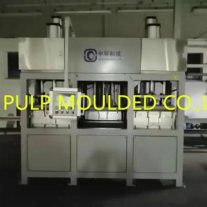 China Biodegradable Bagasse Pulp Production Line , Bagasse Plate Machine 440V wholesale