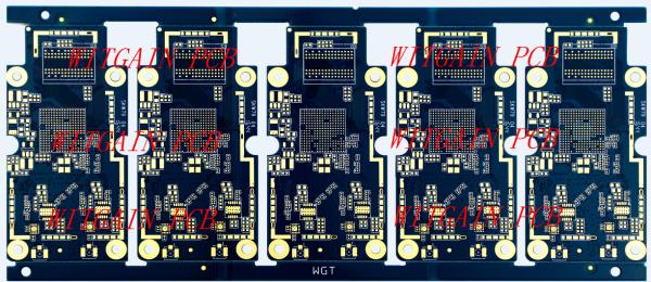 Quality 4 Layer HDI PCB Board Material FR4 S100-2 ENIG Blue Color Solder Mask for sale