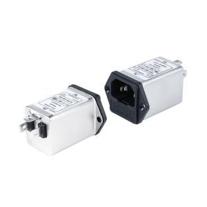 China 115VAC/60Hz Noise AC Filter YB11B1 1A 3A 6A 8A IEC Inlte Filter With Fuse wholesale