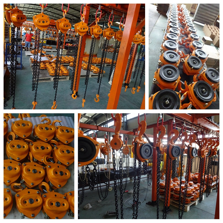360N 5 Ton Manual Chain Hoist Custom Color Strong Resistance To Pressure
