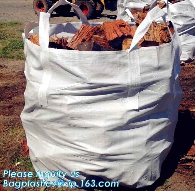customizable PP u-panel baffle big bag /coated white woven PP jumbo bag/ventilated 4 panel baffle bag/all colors availab