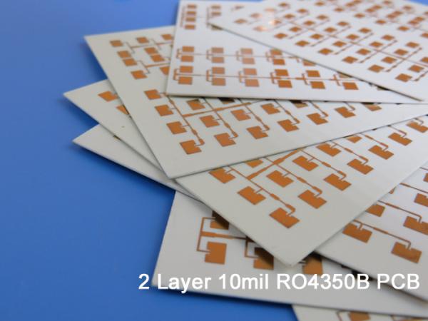 Quality Rogers 4350 PCB Double Sided High Frequency Circuit Boards 10 Mil for sale