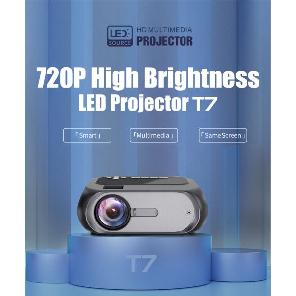 70W RGB HD Mini LED Projector 1280X720 200ANSI Portable Smart Projector