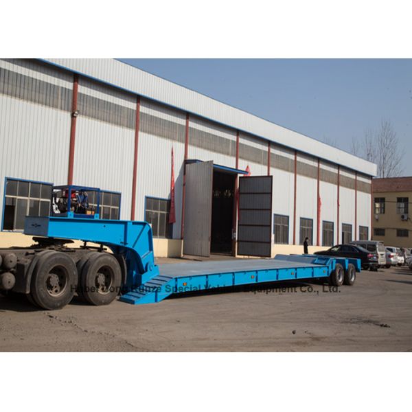 Heavy Duty Gooseneck 4 Axle Lowboy Trailers 80 - 90 ton