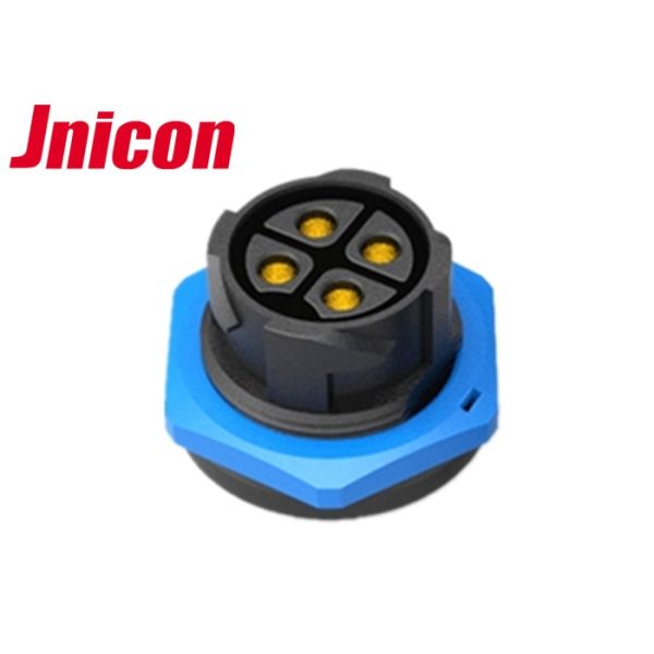 High Current Waterproof Plug Socket , Aviation 50A Circular Industrial Plug Socket