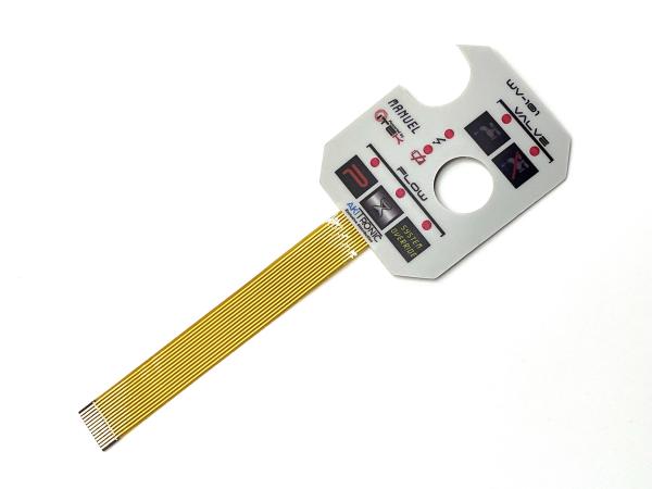 Quality LED Display Lights Non Tact Flat Membrane Switch With Pillow Embosing for sale